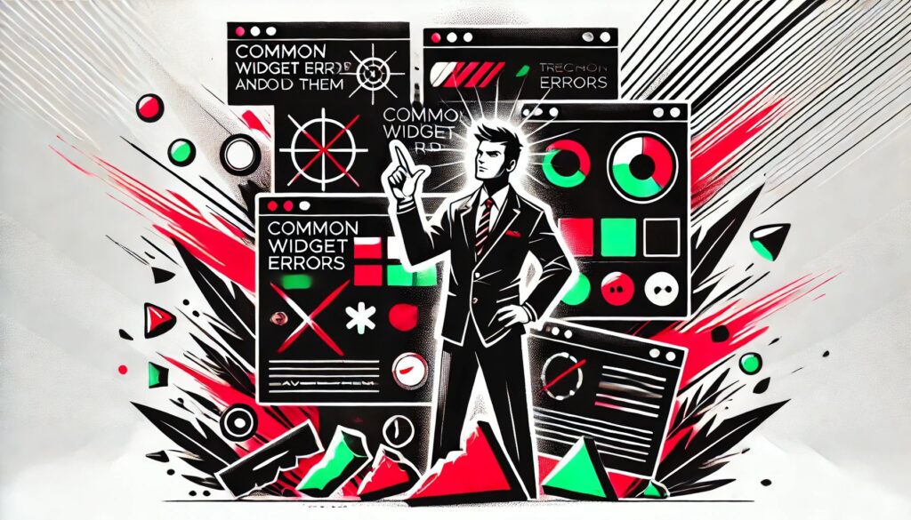 Errores comunes al usar widgets