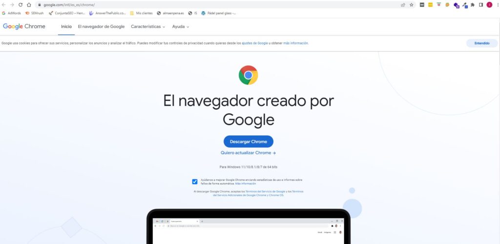 Descargar Chrome en PC, Mac o Linux