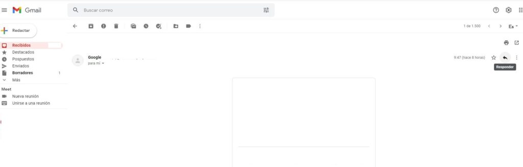 Haz clic en “Responder”