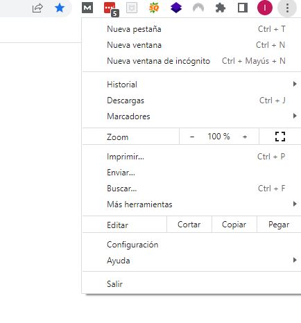 abrir historial de google