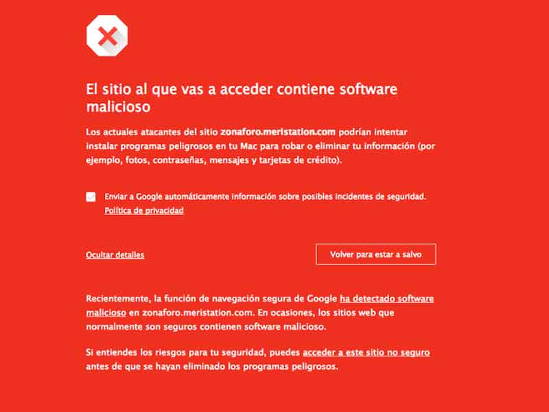 saber si es una pagina web segura